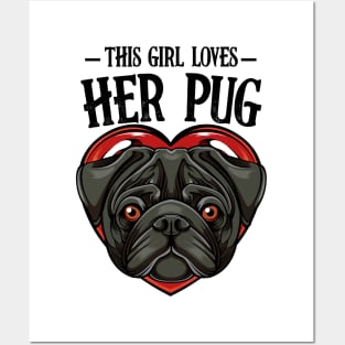 Pug Posters and Art